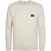 Petrol Industries Sweat-shirt blanc cassé