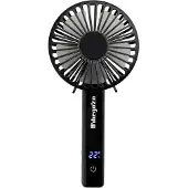 Orbegozo Ventilateur manuel de HF 1800, 4 vitesses, batterie 2000 mAh. Connexion USB-C, noir