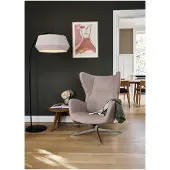 Nordlux Dicte Lampadaire Lampe de lecture Ø 53 cm Beige / Noir
