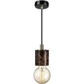 Nordlux Siv luminaire en marbre 45883018, Variante : Ø 60 x 100 mm, 60 W, brun
