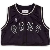 Grimey The Clout Mesh Crop Sleeveless Top Noir L Femme