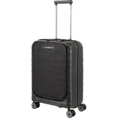 Travelite Valise à roulettes MOOBY 4 roues avec poche avant, noire