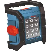Bosch Lampe de chantier sans fil GLI18V-1500 18 V 1 500 lm Solo ( 06014A8000 ) - sans batterie, sans chargeur
