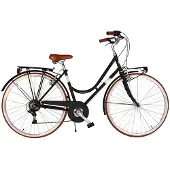 Via Veneto Vélo de ville Condorino Lady 28" 6V Noir Poudre de café (mat)