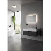 Nordlux Luminaire à miroir LED Dovina, applique murale pour salle de bain IP44 60x80cm lumière indirecte 2310271000