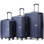VERTICAL STUDIO "Alesund" 20" 24" 28" Valise 3 pièces Ensemble marine
