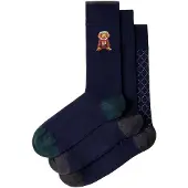 Hackett Chaussettes ' HARRY PLACEMENT ' bleu roi / anthracite / vert foncé / rouge foncé