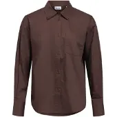 Object Zila Long Sleeve Shirt Marron 44 Femme
