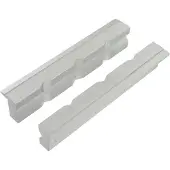 VAR Set Of 2 Aluminium Jaws For Bench Vise Workstand Gris 150 mm