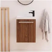 MOB-IN Ensemble lave-mains suspendu NEVADA avec robinet noir