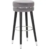 Mauro Ferretti Tabouret de bar Paris, diamètre 35 cm, hauteur 74 cm, couleur gris anthracite