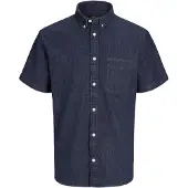 Jack & Jones Blubrook Short Sleeve Shirt Bleu L Homme