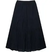 Superdry pour femme. W7210412A Jupe longue à volants superposés marine (M), Casuel, Coton