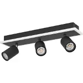 Eglo Spot LED au plafond Rimbocchi 1 3L - noir - orientable