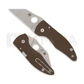 Spyderco Couteau pliant MicroJimbo Brown G10 CPM 15V SPRINT