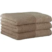 Cawoe Serviette sable / blanc