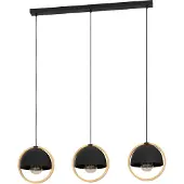 Eglo 43756 CALLOW E27 triple suspension 930x230mm noir marron