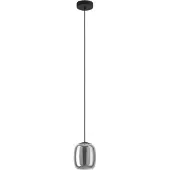 Eglo Lampe suspendue élégante Ciampino Ø 15cm - avec du verre fumé