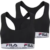 FILA Soutien-gorge rouge / noir / blanc
