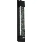 Eglo 98154 VILLAGRAZIA LED Applique murale/plafonnier d'extérieur 2x3,3W 40cm noir blanc chaud IP44