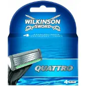 Wilkinson , Quatro, Lames de rasoir, 4 pièces (PRODUIT D'ALLEMAGNE)