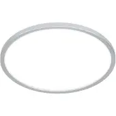 Briloner Pulap Lampe de plafond LED, lumière indirecte, plat, IP44 protection contre les éclaboussures, lumière blanc neutre, chrome mat, Ø29 x 4 cm