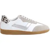 Silbon 2051701221 Leather Animal Print Trainers Blanc EU 36 Femme