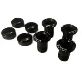 Rotor Aero Spider 2x Chainring Screw Set Noir