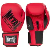 Metal Boxe Gants De Boxe Super Entrainement /Compet - 12 Oz - Rouge