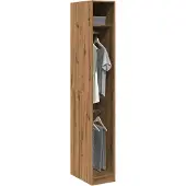 vidaXL Armoire chêne fumé 50x50x200 cm Bois composite