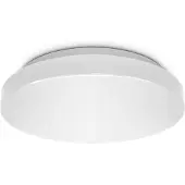 B.K.Licht Plafonnier LED salle de bain IP44 Ø22cm, 10W 900lm, blanc neutre 4000K, éclairage anti-éblouissement pour pièces humides, montage facile, design plat