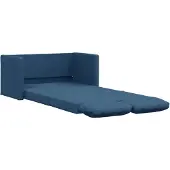 vidaXL Canapé-lit 2 en 1 bleu 112x174x55 cm tissu