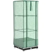 vidaXL Lit surélevé avec serre aspect rotin 40x40x123 cm
