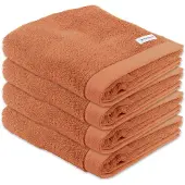 Tom Tailor Serviette corail / blanc