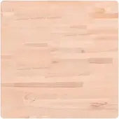 vidaXL Dessus de table 60x60x4 cm carré bois massif de hêtre