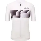 Santini Verve Short Sleeve Jersey Blanc XS Homme