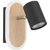 Eglo Spot mural en LED Rimbocchi avec un aspect bois