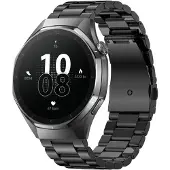 Forever xBase SW-720 Montre connectée étanche pour homme avec bracelet grand modèle, Jusqu'à 7 jours ouvrables AMOLED noire