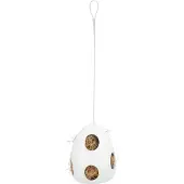 Trixie Nichoir, suspendu, céramique, 10,5 × 10,5 × 15 cm, blanc