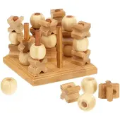 Philos 3266 - Tic Tac Toe, Bambou 3D 4014156032668