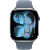 Apple Bracelet Sport pour Watch | 44/45/46/49 mm - Taille S/M - Anchor Blue
