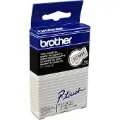 Brother TCM91 TC-M91 Cassettes de ruban - laminé, 9 mm x 7,7 m, noir sur incolore mat