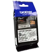 Brother TZe-S121 - (9 mm) - Noir sur transparent - Ruban