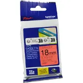 Brother TZe-441 - (18 mm) - Noir sur rouge - Ruban