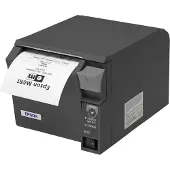 Epson TM-T70II - Imprimante thermique de tickets avec sortie frontale, 80mm, coupeur, USB + RS232, gris foncé