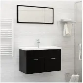 vidaXL Lavabo encastré avec robinet 81x39x18 cm Céramique blanche