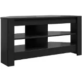 vidaXL Armoire TV d'angle noire 102 x 40,5 x 45 cm Bois composite