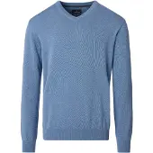 Casamoda Pull Col-V Bleu