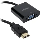 Akasa AK-CBHD15-20BK HDMI VGA Noir Adaptateur/interface de câble (AK-CBHD15-20BK)