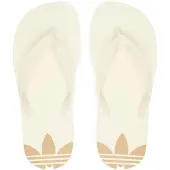 Adidas Originals Claquettes / Tongs 'Adi Sun' brocart / blanc cassé